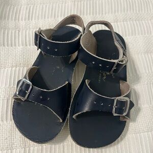 Classic Navy Kids Sandals with Buckle